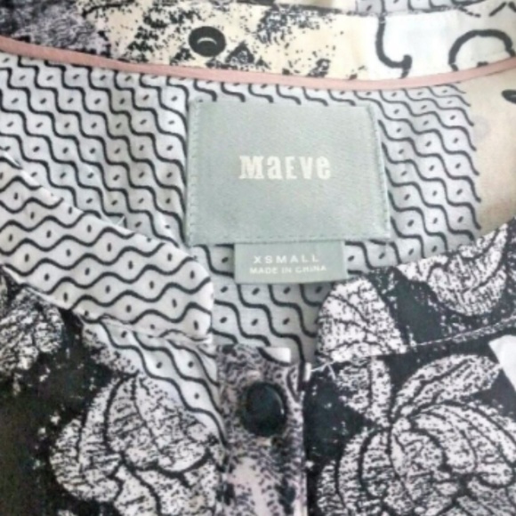 Anthropologie Maeve Liden mixed material Top - Picture 3 of 6